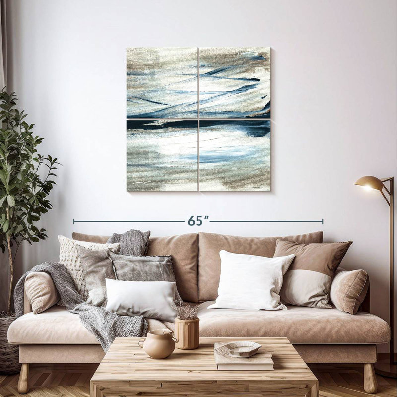 Tumultuous Indigo IV, 38" H x 38" W