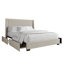 Lit plateforme double avec rangement en velours gris-1073106766-1073106756