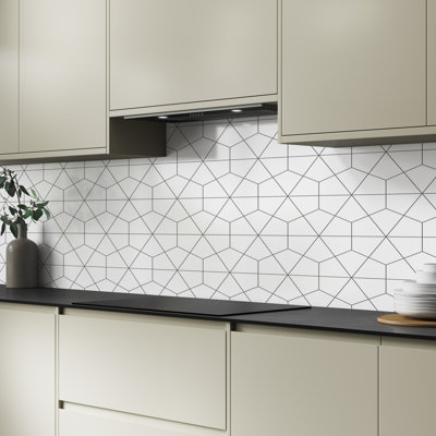Geometry Aluminium Kitchen Splashback