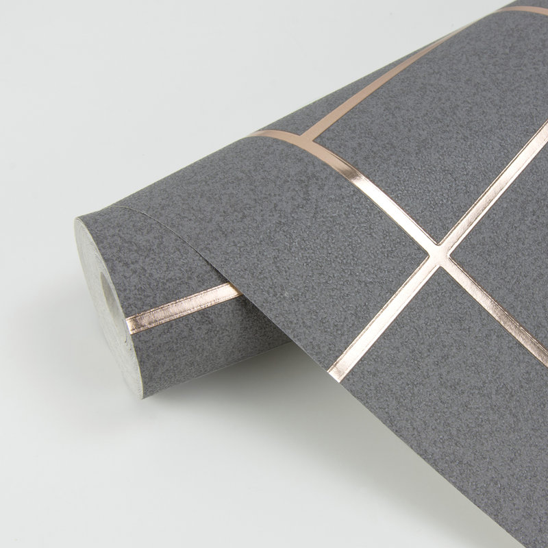 Rouleau de papier peint l 33 pi x p 20,5 po Wittig, Gris foncé