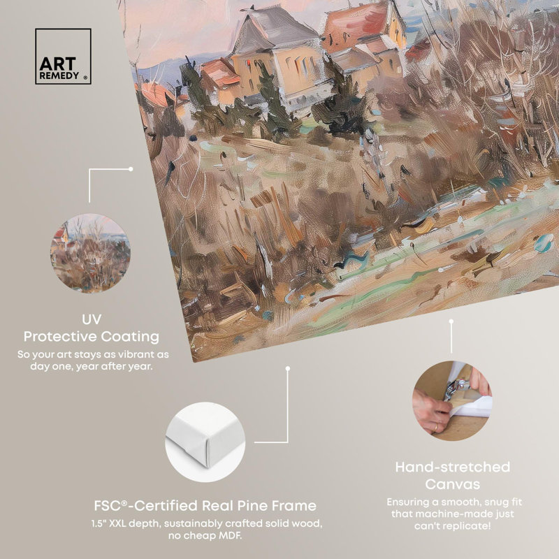 Little Town Gallery Wrapped Canvas Landscape Art, 36" x 24"