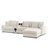 112*64'' Corduroy Sectional Sofa with Bluetooth Speakers,L-Shaped Couch with Console,USB Charger,Cup Holders,Storage,Ottoman,Deep and Wide Seat Cloud Sofa for Living Room&Apartment