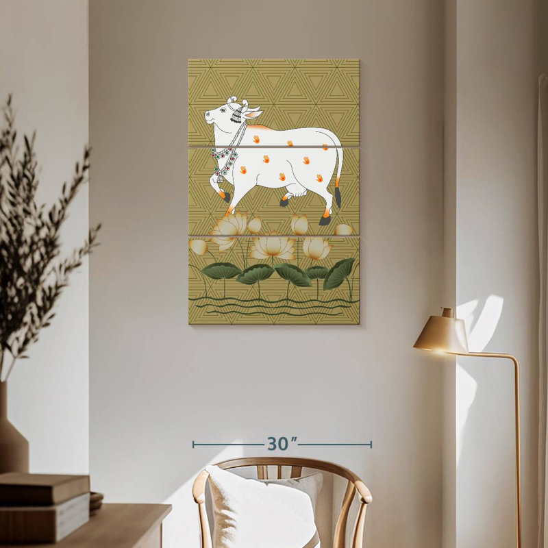 Brampt Framed Cow, 57" H x 36" W