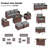 Samya 7 - Person Outdoor Conversation Sets All-Weather Firepit Seating Group With Cushions-101754883