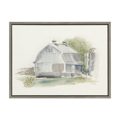 «Barn 1» par Patricia Shaw, reproduction d'art sur toile encadrée