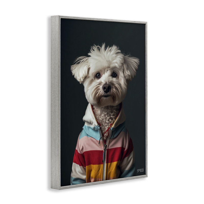 Terrier avec giclée par Roozbeh Bahramali, Estampe numérique Farmhouse, H 18 po x l 12 po