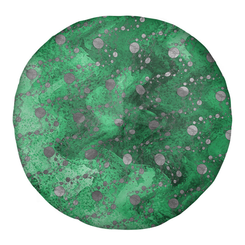 Coussin de sol Katelyn Elizabeth, H 26 po x l 26 po, Vert