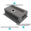 Évier de cuisine à cascade encastré noir Gunmetal - éviers de cuisine à rebord à cuve simple en acier inoxydable de calibre 16 et 33 po x 22 po x 10 po avec robinet rétractable et laveuse à gobelets