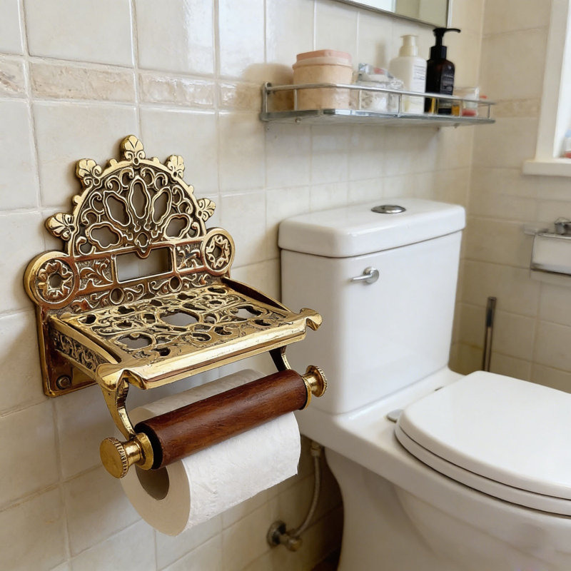 Brass Paper Towel Holder