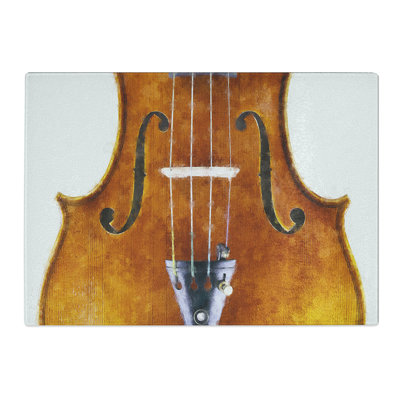 Tempered Glass the Beauty of the Violin Chopping Board