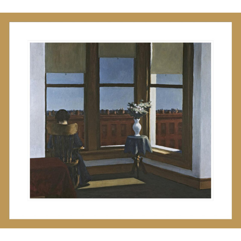 «Room in Brooklyn» par Edward Hopper - impression giclée encadrée, 23.5" H x 26.28" W