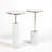 Short Cored Marble Table-Nickel
