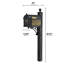 Paquet: boîte aux lettres de luxe Frank Lloyd Wright arbre de la vie # 1 (boîte aux lettres Capitol, poteau de luxe, porte personnalisée, plaques latérales non personnalisées)