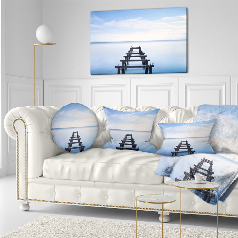 Coussin de la jeté seascape reste dans un coussin lombaire lake
