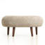 Méridienne d'appoint moderne avec repose-pieds 36 pouces Chenille