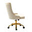 Chaise de travail en velours Jaudiel