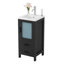 Meuble-lavabo simple 16 po avec plateau en céramique 16 po-504217900