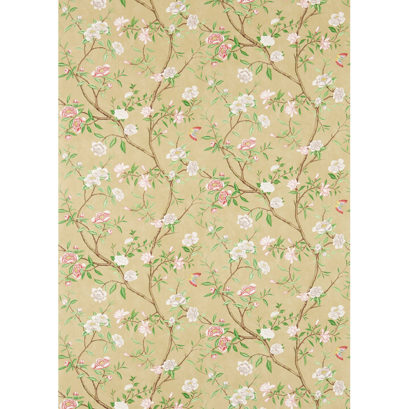 Nostell Priory Wallpaper, Old Gold/Green