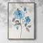 Reproduction encadrée «Sketchy Blue II» - bois massif 48575-76457441
