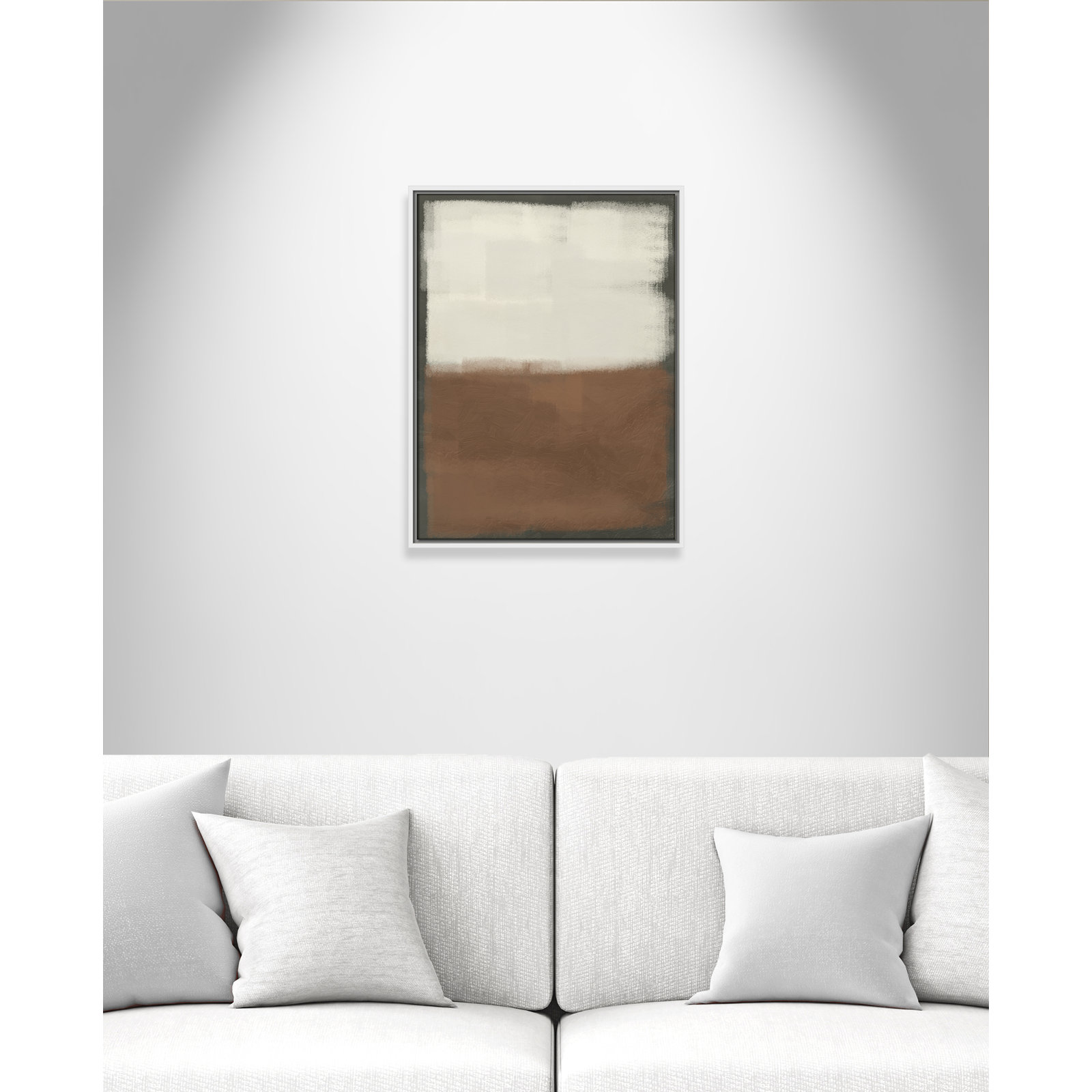 Coronado "Alabaster Burst 2" Painting, 25.5" H x 19.5" W x 2" D, White