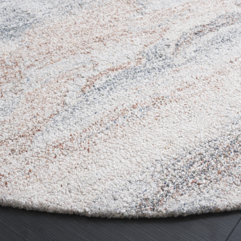 Adari Hand Tufted Pet Yarn Pile Rug, Round 6'