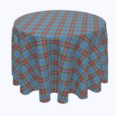 Hamaad Plaid Round Tablecloth