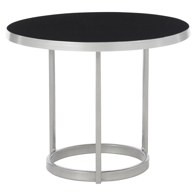 Bonfield Coffee Table, Matte Black, 14" H x 18" L x 18" W