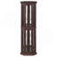 Vitrine d'angle vitrée avec vitrine d'angle lumineuse, vitrine avec éclairage (incluse), bar à vin, armoire à vin avec tablettes réglables en verre, décoration sculptée (incluse)-1098758458-1098758457