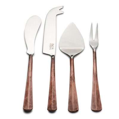 Accessoires pour fromage antique en cuivre Ridge Design, 4 pièces Ensemble