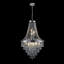 Lustre en cristal chromé de 20 po à hauteur réglable, plafonnier moderne pour le salon, la salle à manger, l'escalier, la base de l'ampoule E12 à 11 lumières (sans ampoules)
