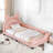 Upholstered Daybed With Carton Ears Shaped Headboard, Button Tufted Design And Copper Nail-236308460