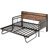 Twin Daybed with Pop Up Trundle, Built-in Charging and Storage, Strong Metal Support-648535441