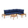 Ensemble de conversation modulaire avec coussins 3 pièces Tempo