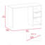 Bureau d'ordinateur, un tiroir, deux tablettes-74029210