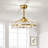 Jackeline 20.8'' 7 - Blade Crystal Ceiling Fan with Remote and Light Kit-717613425
