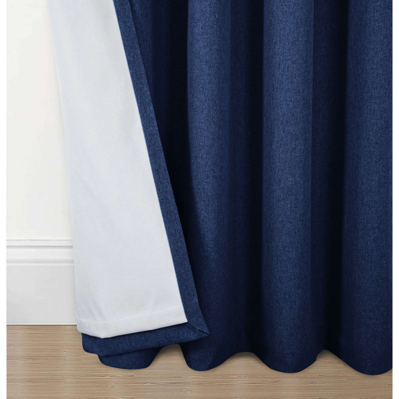 Kareesha Blackout Curtain Pair, Navy, 114 W x 183 D cm
