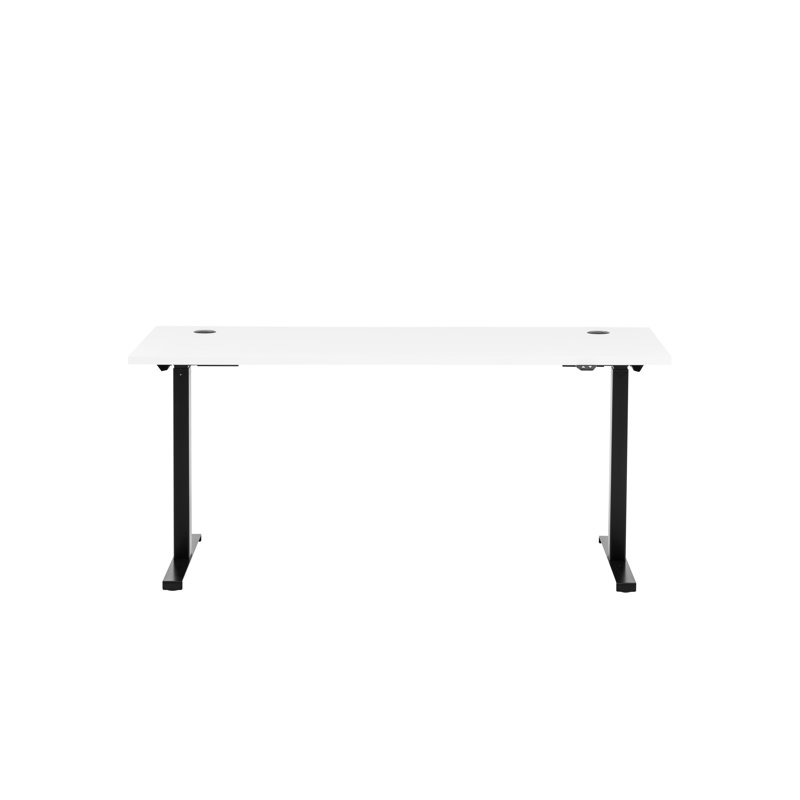 Gregson Adjustable Metal Base Standing Desk, White