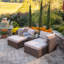Ensemble de canapé modulaire 5 pièces avec coussins