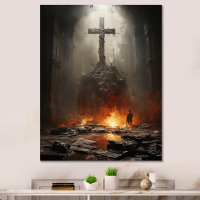 " Lazarus Light Cross Tombstone "