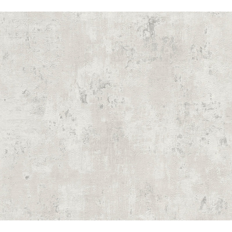 Rahnuma 10.05m x 53cm Metallic Finish Double Roll, Silver Grey Distressed