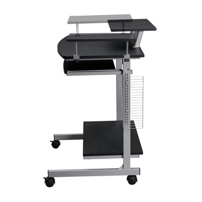 Hurrem Rectangle Computer Desk with Hutch