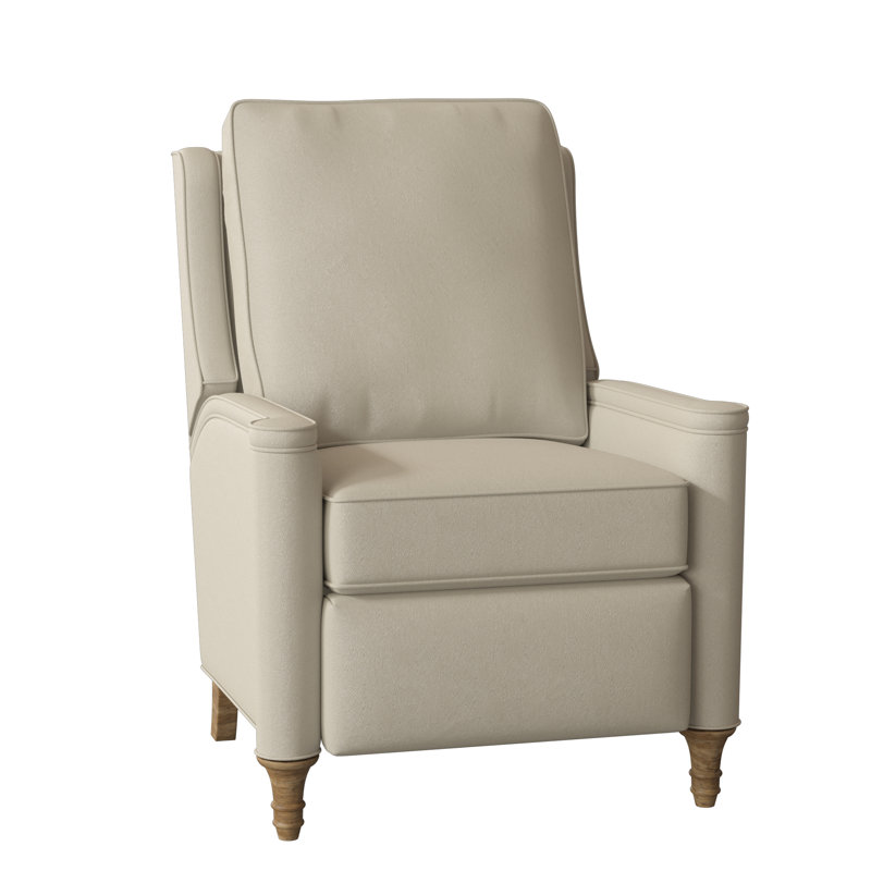 Dale 33" Wide Genuine Leather Standard Recliner, 1181 Pearl, Hazelnut, Manual