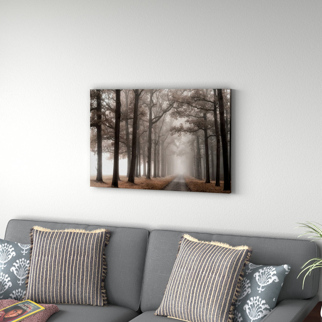 Bernhart " Misty Road " Wade Logan® Size: 24" H x 36" W x 1.5" D