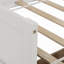 Lit de jour simple en bois de pin avec deux tiroirs de rangement-876074799
