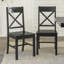 Alderwood Solid Wood Cross Back Side Chair-1410324650