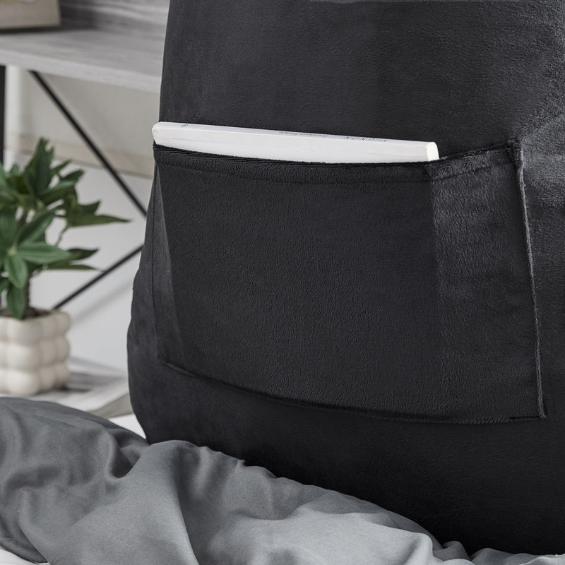 Coussin de lecture Rainha College Bedrest, Noir