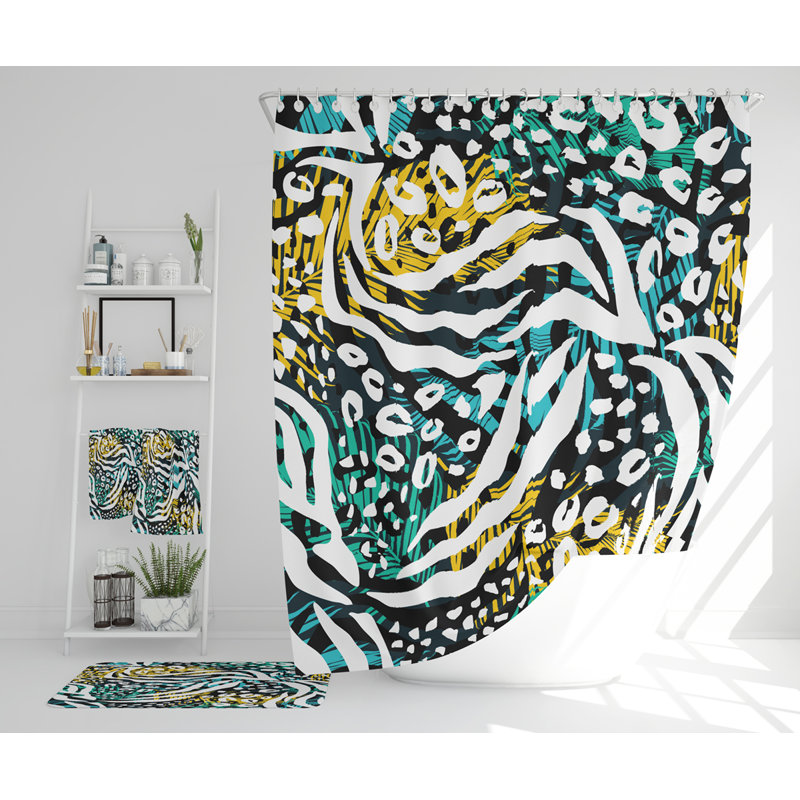 Nevaen Polyester Shower Curtain Set