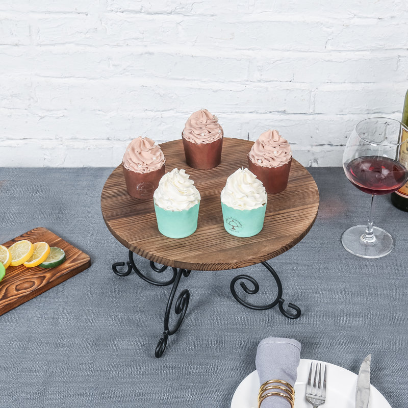 Sanara Wood Cake Stand, Brown