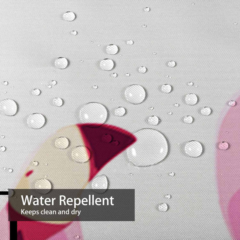 Rideau de douche imperméable à l'eau avec 12 crochets, L 72 po x l 84 po