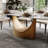 7 Pieces Dining Room Sets, Pre-Assembly Oval Dining Table Sets, Sintered Stone Tabletop Kitchen Dining Table Set With Upholstered Chairs-591770205-591770201-591770200